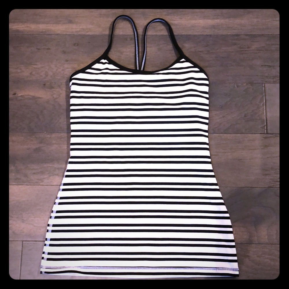 lulu: Power Y Tank - luon fabric + built-in bra